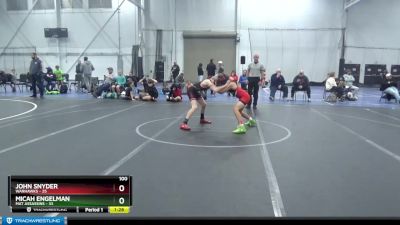 100 lbs Finals (2 Team) - John Snyder, Warhawks vs Micah Engelman, Mat Assassins