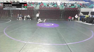 132 lbs Consi Of 8 #2 - Noah Hays, Gilbert vs Jordan La Presta, Colleton County