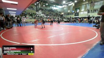 132 lbs Cons. Round 1 - Oliver Wadsworth, Beggs High School vs Elijah Dowell, BARTLESVILLE