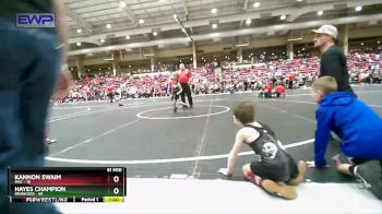 46 lbs Cons. Round 4 - Kannon Swaim, MAC vs Hayes Champion, Brawlers