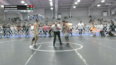 132 lbs Quarterfinal - Lucas Barrios, Team Shutt Weaver - HSB vs Gianni Bottone, Prestige Worldwide - HSB