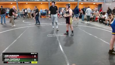 Quarterfinal - John Chapman Ii, Swamp Rabbit Wrestling vs Jude Burgeson, Ninety Six Wrestling