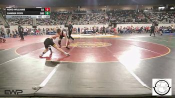 130 lbs Quarterfinal - Kord Williams, Elgin Wrestling vs Zander Pope, Sand Springs Jr High