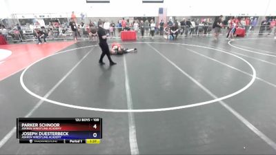 108 lbs Cons. Round 2 - Parker Schnoor, Askren Wrestling Academy vs Joseph Duesterbeck, Askren Wrestling Academy