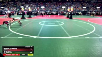 75 lbs Champ. Round 1 - Jeremiah Payne, CPWA vs Jj Dusina, LAE1