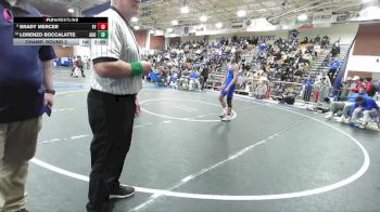 132 lbs Champ. Round 2 - Lorenzo Boccalatte, Agoura vs Brady Mercer, Fountain Valley