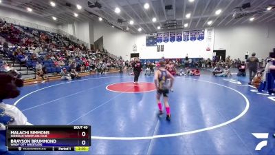 83 lbs Round 1 - Malachi Simmons, Sheridan Wrestling Club vs Brayson Brummond, Windy City Wrestlers