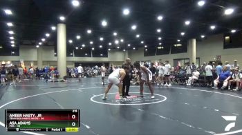 215 lbs Quarters & 3rd Wb (32 Team) - Asa Adams, PWC vs Ameer Hasty, Jr, Team Rich Habits White