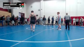 190 lbs Champ. Round 1 - Bradley VanBuskirk, Perry Meridian Wrestling Club vs Chase Byrd, Henryville