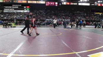 105 lbs Champ. Round 3 - Paylynn Childers, Moscow vs Kanani Watts, Eagle