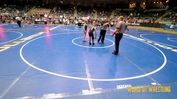 100 lbs Quarterfinal - Kameron Bedel, Oak Hills Youth vs Colton Vroman, First There Training Facility