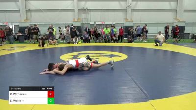 C-120 lbs Consi Of 16 #2 - Parker Withers, VA vs Emmett Wolfe, PA