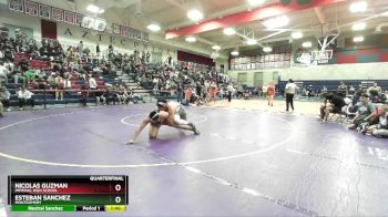 215 lbs Quarterfinal - Esteban Sanchez, Montgomery vs Nicolas Guzman, Imperial High School