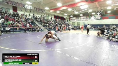 215 lbs Quarterfinal - Esteban Sanchez, Montgomery vs Nicolas Guzman, Imperial High School