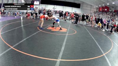 120 lbs Cons. Round 3 - Xavier Sonon-Hale, PSF Wrestling Academy vs Sawyer Bond, West Virginia