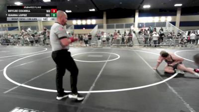 136 lbs Round Of 16 - Brylee Colwell, War vs Gianna Lopez, Rolling Hills WC