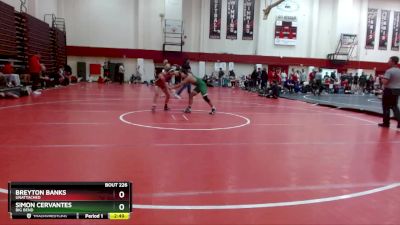 133 lbs Cons. Round 4 - Breyton Banks, Unattached vs Simon Cervantes, Big Bend