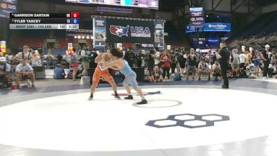 144 lbs Cons. Quarters - Garrison Sartain, Oklahoma vs Tyler Yancey, Texas