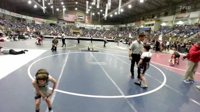 50 lbs Quarterfinal - Eian Garcia, Wolfpack vs Ayden Huegerich, Victory