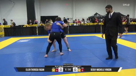 Sesily Michelle Vinson vs Ellen Theresa Fagan 2026 Pan IBJJF Jiu-Jitsu No-Gi Championship