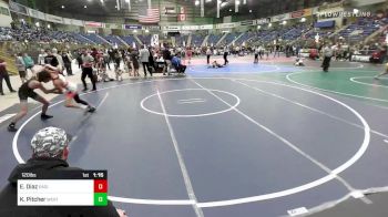 120 lbs Round Of 16 - Ethan Diaz, EagleCrest WC vs Keagan Pitcher, Westlake