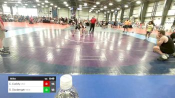 80 lbs Rr Rnd 3 - Colton Cuddy, Ohio Titan Grey vs Sydney Daxberger, Iron Faith Wrestling