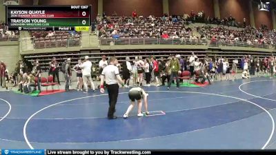 120 lbs Cons. Round 2 - Trayson Young, Longhorn Wrestling Club vs Kayson Quayle, Zion Thunder Wrestling Club