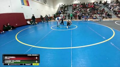 150 lbs Cons. Round 2 - Jim Coxbill, Laramie vs Caiden Villmow, Thunder Basin