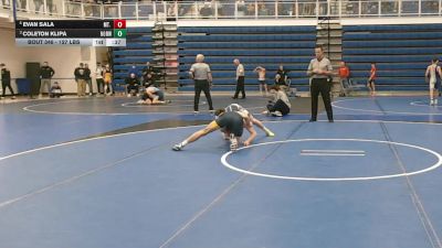 127 lbs Consy 4 - Evan Sala, Mt. Lebanon vs Coleton Klipa, Norwin