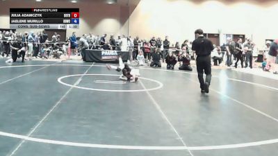 81 lbs Cons. Sub-semis - Julia Adamczyk, Cordoba Trained vs Jaelene Murillo, Dirty Den Wrestling Club