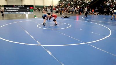 138 lbs Quarterfinal - Carter Geschke, NWTC vs Odin Anschutz, Plattsmouth