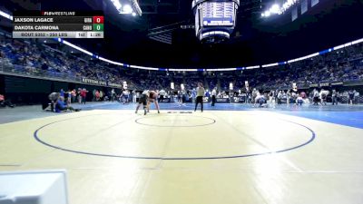 250 lbs Round Of 16 - Jaxson Lagace, Girard vs Dakota Carmona, Canon-McMillan