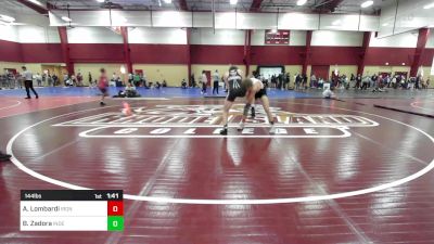 144 lbs Consi Of 8 #2 - Anthony Lombardi, Iron Faith Wrestling vs Brady Zadora, Independent