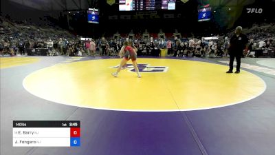 140 lbs Cons 16 #1 - Eva Barry, NJ vs Julia Fongaro, NJ