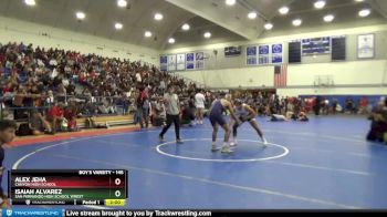 145 lbs Champ. Round 1 - Isaiah Alvarez, San Fernando High School Wrest vs Alex Jeha, Canyon High School