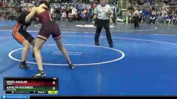 140 lbs Quarterfinal - Kiera Aguilar, Minot vs Katelyn Koleness, Williston