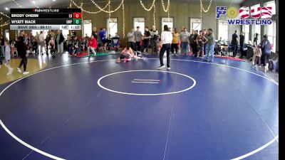 99-111 lbs Round 1 - Wyatt Mack, OMP vs Brody Ohern, Spartan Wrestling Club