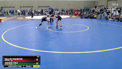 93 lbs Semis (4 Team) - Kallan Koehntop, MAHACA vs Hudson Cole, Quad County