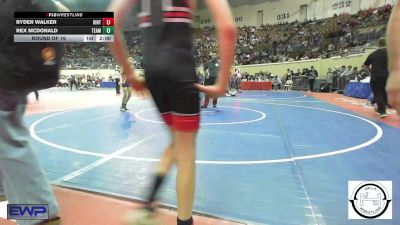 88 lbs Round Of 16 - Ryder Walker, Hinton Comets vs Rex McDonald, Team Tulsa Wrestling Club