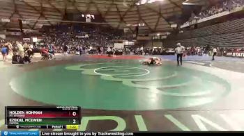 3A 170 lbs Quarterfinal - Ezekiel McEwen, Capital vs Holden Hohman, Mt. Spokane