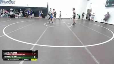 150 lbs Cons. Round 2 - Leo Blanding, Kansas City Training Center vs Jason Flores, Southwest Timberwolves Kids Wr