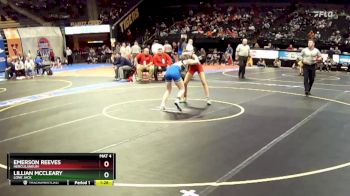 105 Class 1 lbs Quarterfinal - Emerson Reeves, Herculaneum vs Lillian McCleary, Lone Jack