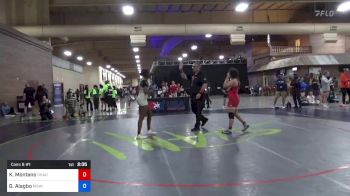 144 lbs Cons 8 #1 - Kaylin Montano, Shadow Hills High School Wrestling vs Grace Alagbo, Minnesota