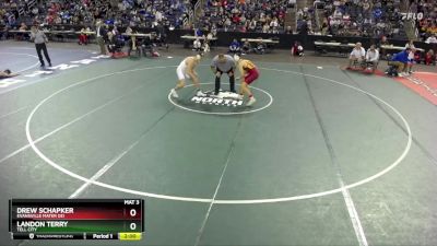 175 lbs Champ. Round 1 - Drew Schapker, Evansville Mater Dei vs Landon Terry, Tell City