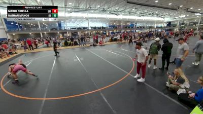 126 lbs Cons. Round 6 - Mario DiBella, Unattached vs Nathan Manos, Roundtree Wrestling