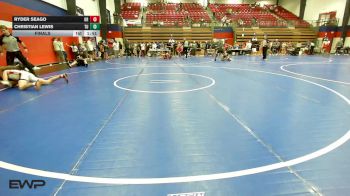 165 lbs Final - Ryder Seago, Owasso High School vs Christian Lewis, Tulsa Union