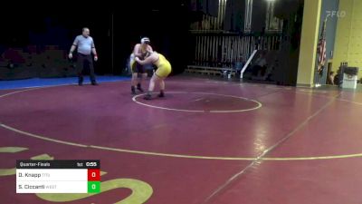 180 lbs Quarterfinal - Dalton Knapp, Titusville vs Santino Ciccanti, West Jefferson Hills