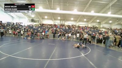 51 lbs Cons. Round 3 - Bryson Olsen, Timpanogos Wrestling vs McKay Miller, Shootbox Wrestling Club