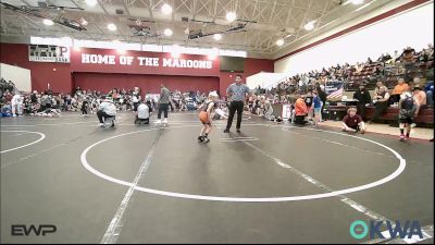 52 lbs Consi Of 4 - Aiden Davis, Kingfisher YellowJackets vs Rhett Pitts, Cowboy Wrestling Club