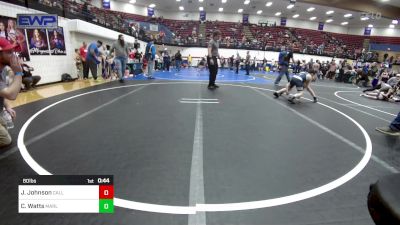 80 lbs Semifinal - Jaxon Johnson, Carl Albert vs Carsyn Watts, Marlow Outlaws